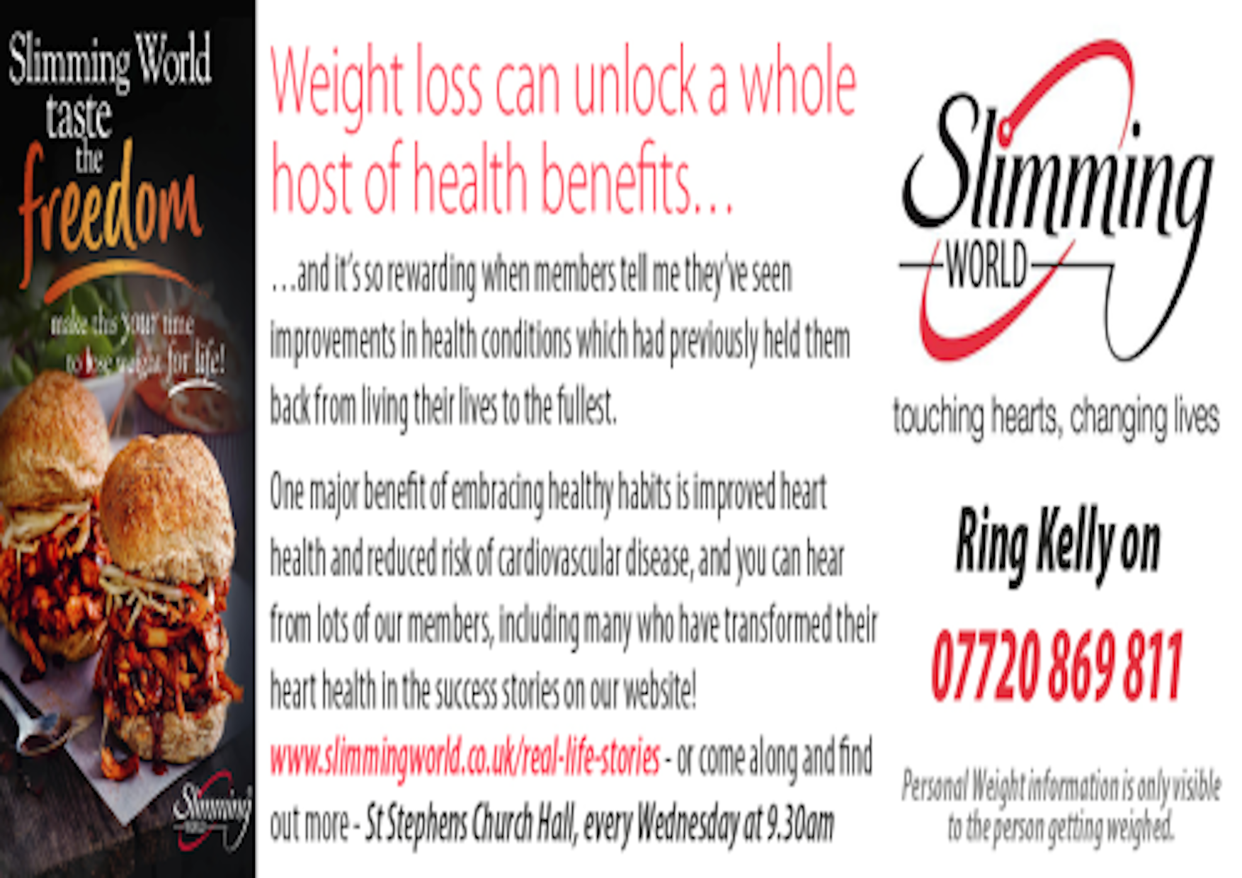 Kelly @Slimming World - Website